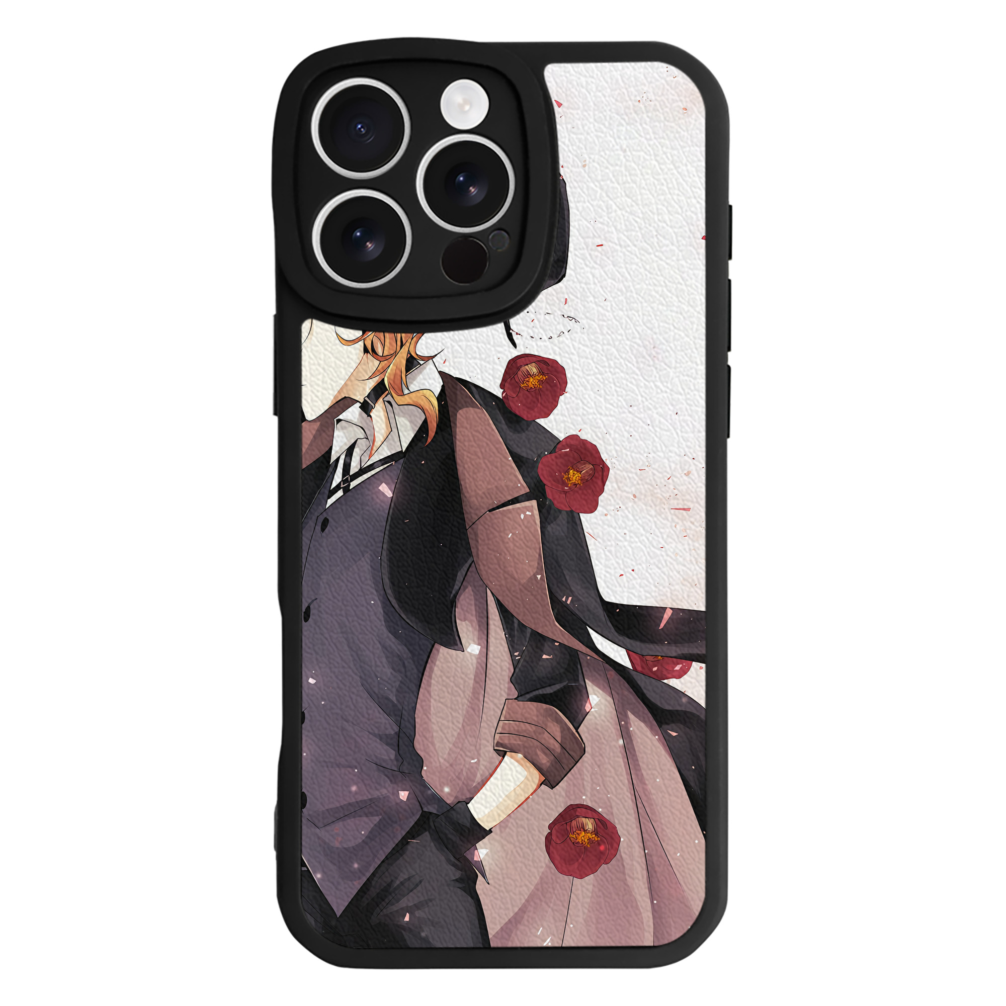 （画像用） 文豪ストレイドッグス Bungo Stray Dogs 【iPhone 16シリーズ対応】シリコンスマホケース（レザー調） 材質：シリコン